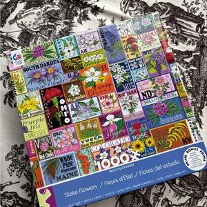 Crack State Flowers puzzle 1000 Pieces. 
All pieces included.